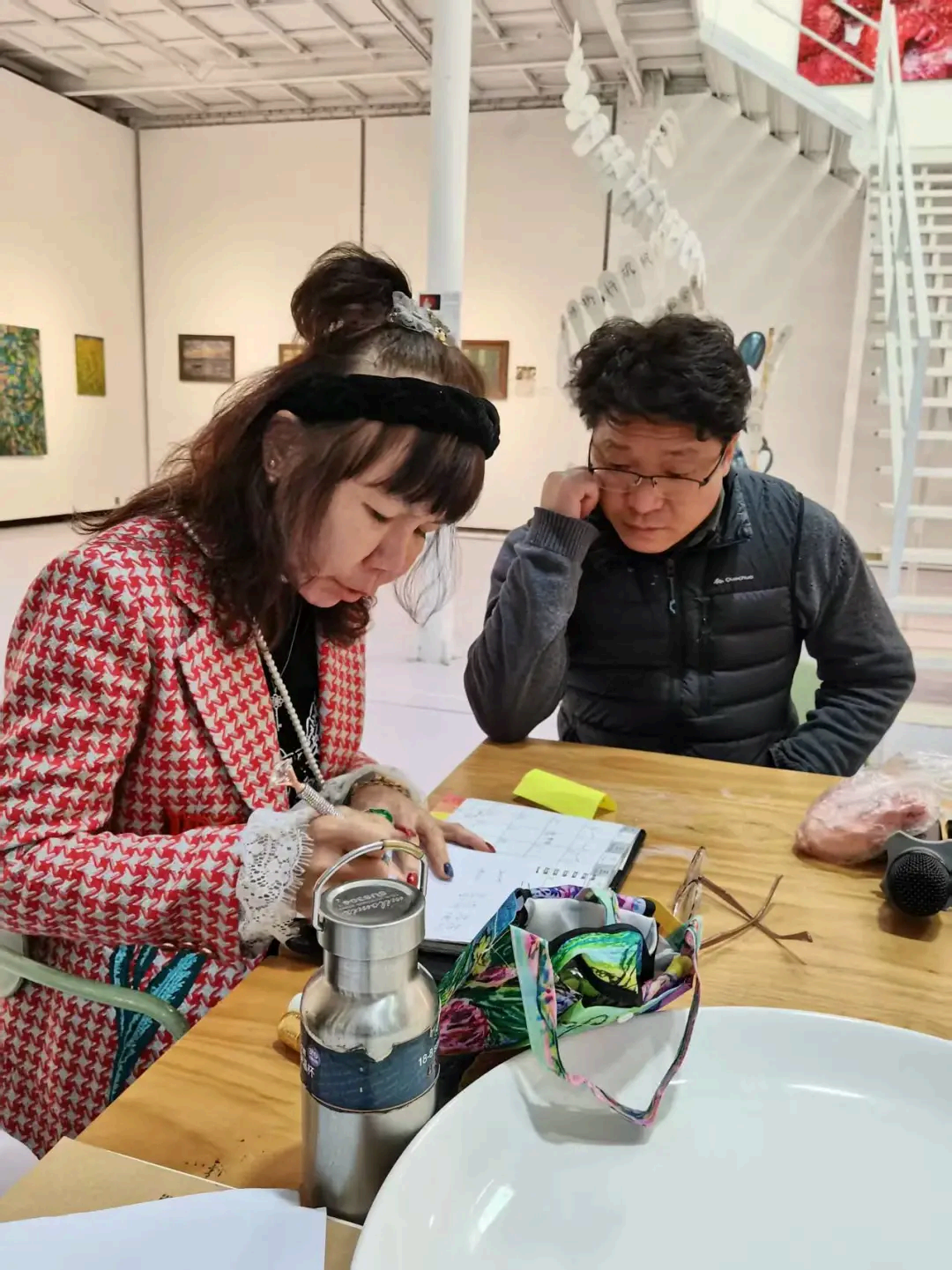 刘纯芳老师与艺术家们